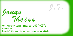 jonas theiss business card